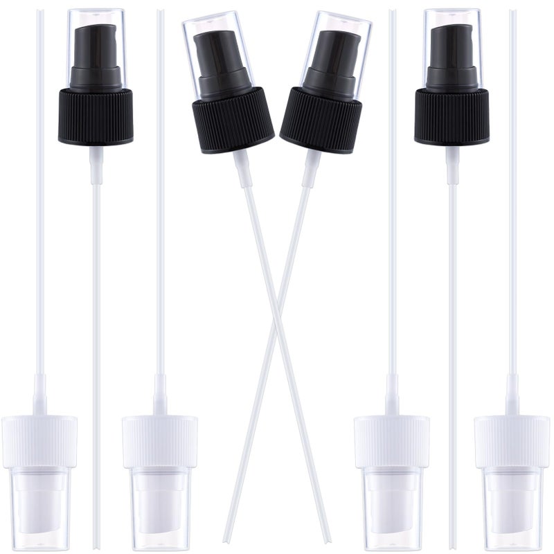 Winsyison 8pcs Fine Mist Sprayer Caps, Plastic Spray Bottle Nozzle, Nozzle Tops Replacement for Cleaning Solutions- White & Black - Image 1